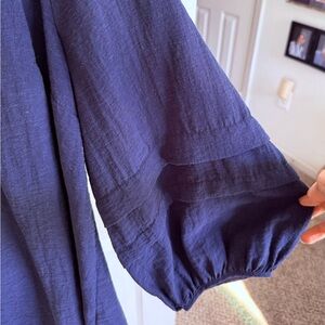 INC International Concepts Deep Blue Blouse